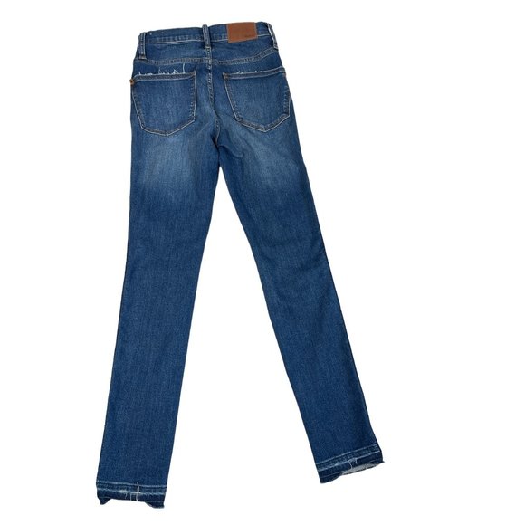 Madewell 10" High-Rise Button Fly Skinny Jeans in Dewitt Wash Size 23 - Picture 4 of 6